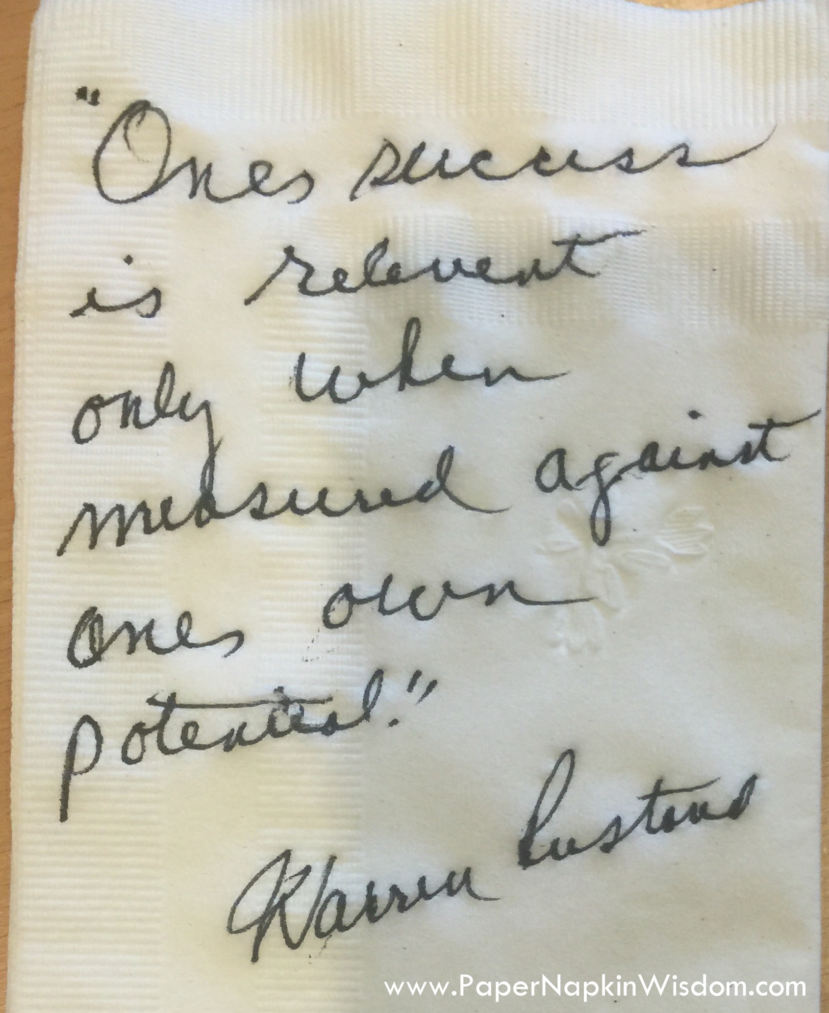 Warren Rustand - Paper Napkin Wisdom