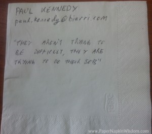 Paul Kennedy - Paper Napkin Wisdom