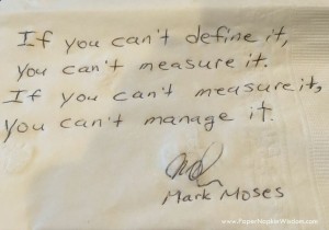 Mark Moses - Paper Napkin Wisdom